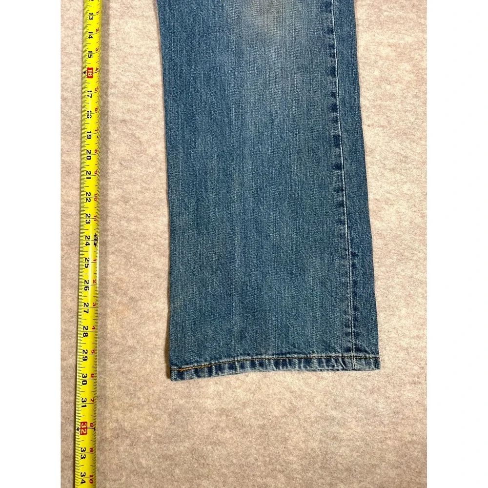 Levis 501 Original Fit Jeans Mens 36x30 Blue Denim Cotton Straight Leg High Rise